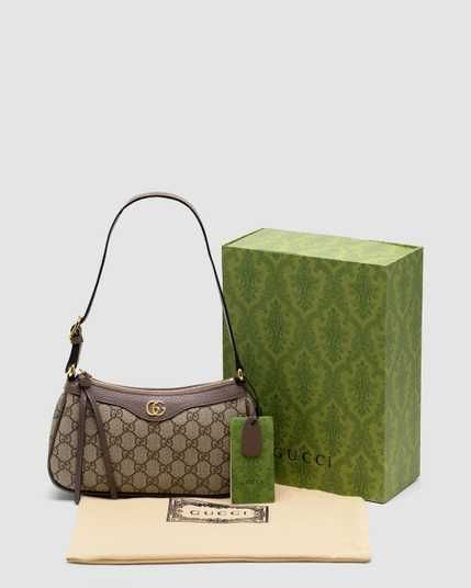 GUCCI OPHIDIA SMALL BAG – Women Bag (Brown Beige)