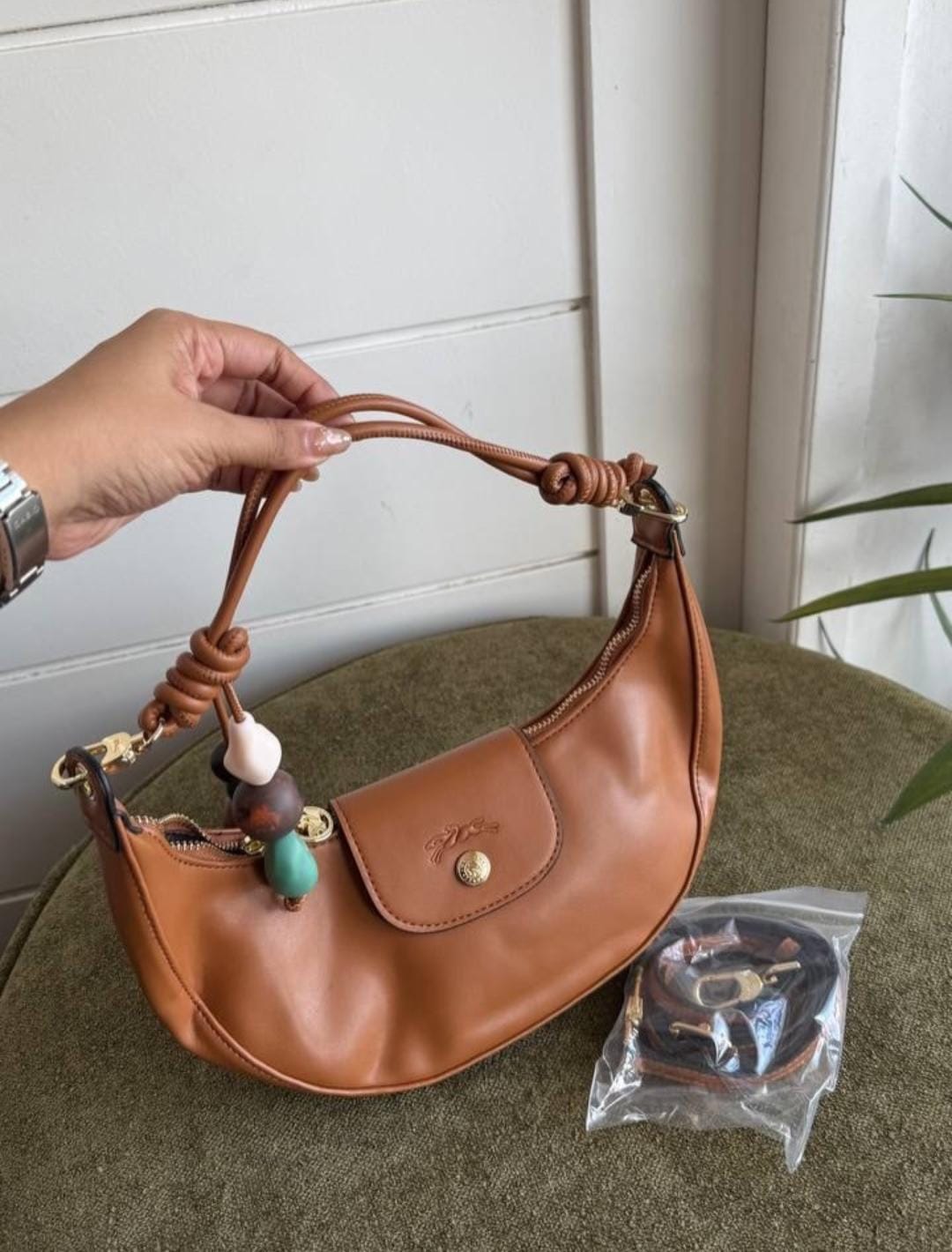 L-O-N-G-C-H-A-M-P Le Pliage Xtra Shoulder Bag M – Master Quality Women Bag (Brown)