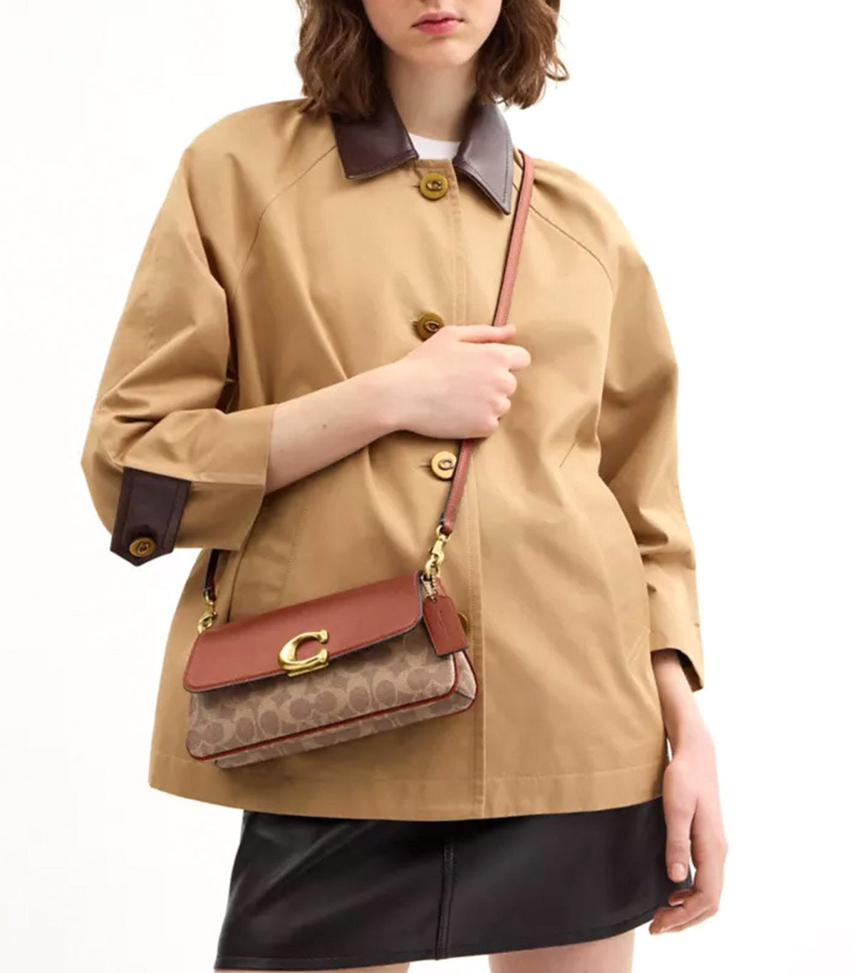 C-O-A-C-H JET SHOULDER BAG – Premium Quality Women Bag | Shoulder & Crossbody Style (Brown)