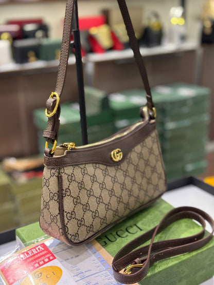 GUCCI OPHIDIA SMALL BAG – Women Bag (Brown Beige)