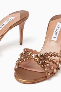 A-Q-U-A-Z-Z-U-R-A Tequila Mule 75 – Luxury Women Footwear (Brown)