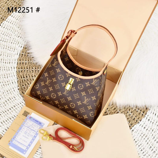 L-O-U-I-S V-U-I-T-T-O-N The Drop PM – Luxury Monogram Women Bag (Brown)
