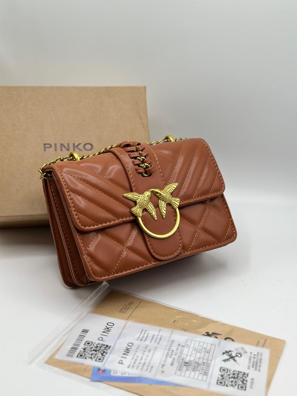 P-I-N-K-O CROSSBODY DESIGNER – Women Bag (Brown)