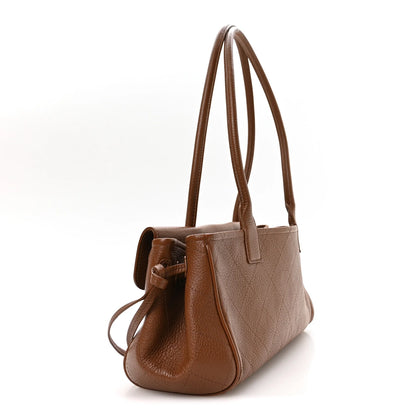 C-H-A-N-E-L Grained Calfskin Stitched Urban Essentials Shopping Bag | Gold Hardware | Luxury Women Bag (Mustard)