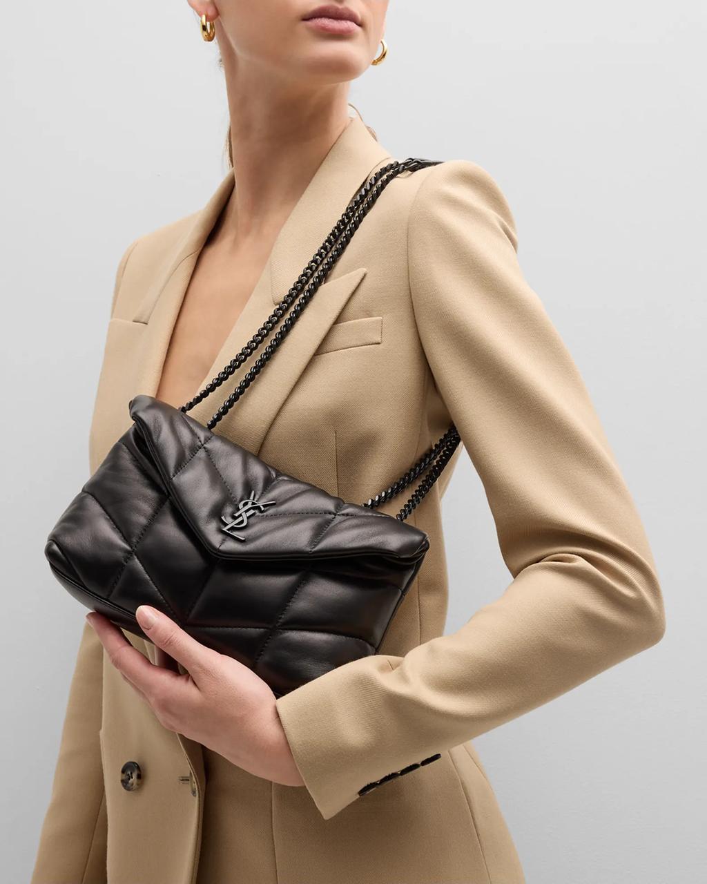 YSL Women Bag – Elegant Crossbody Design (Black)