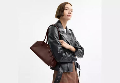 C-O-A-C-H Empire Carryall Women Bag – Vintage Luxe Edition (Maroon)