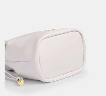 C-O-A-C-H Faye Mini Drawstring Bag – Elegant Luxe Women Bag (White)