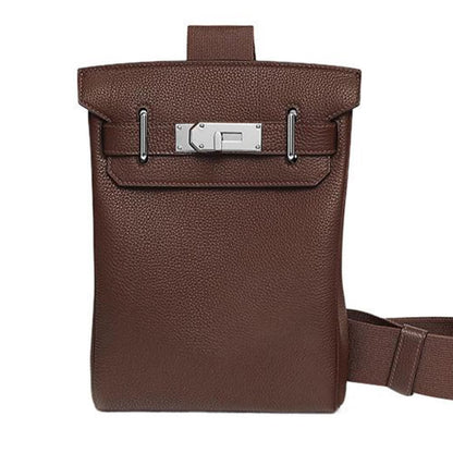 H-E-R-M-E-S Hac a Dos PM Backpack – Premium Backpack (Dark Chocolate Brown)