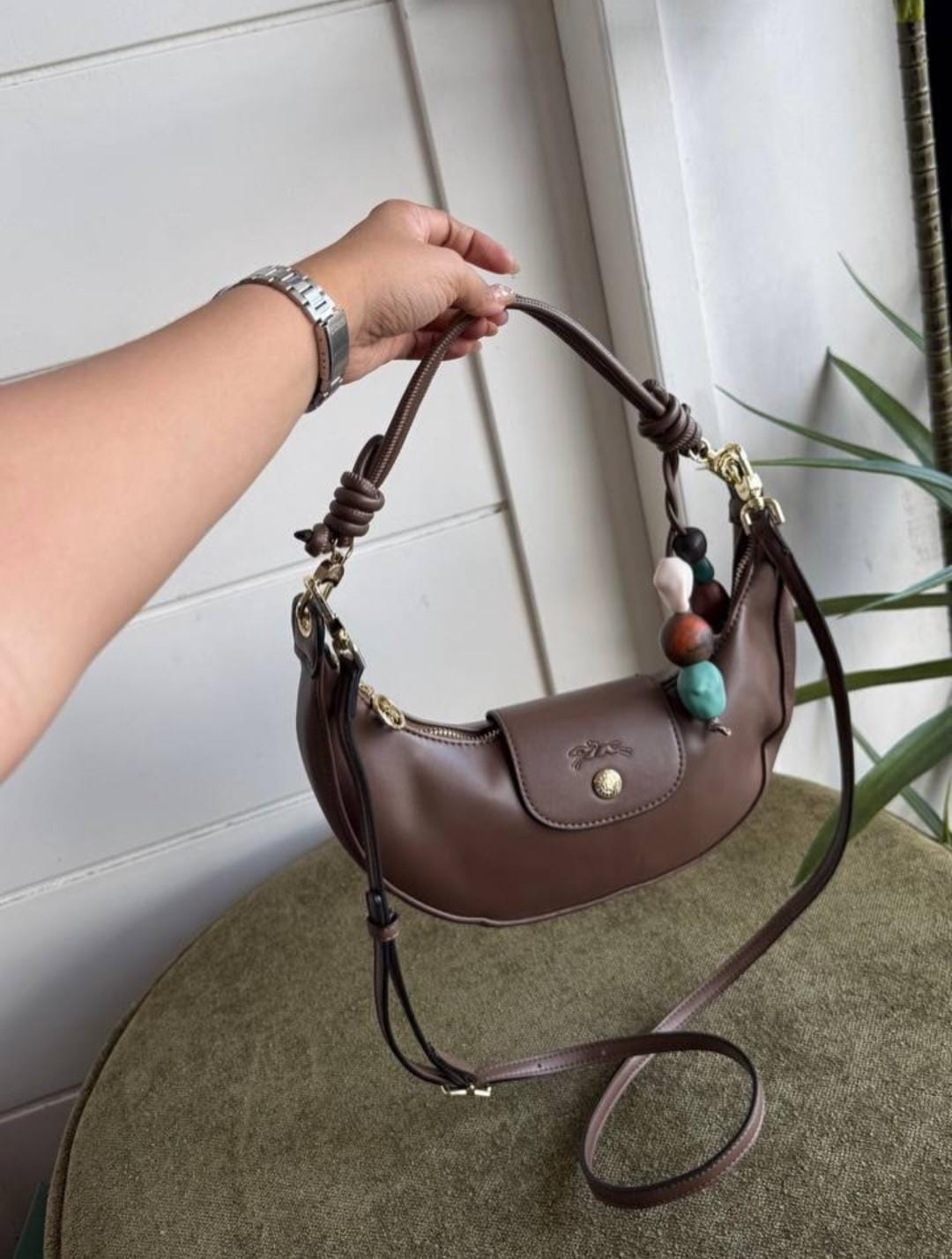 L-O-N-G-C-H-A-M-P Le Pliage Xtra Shoulder Bag M – Master Quality Women Bag (Coffee)