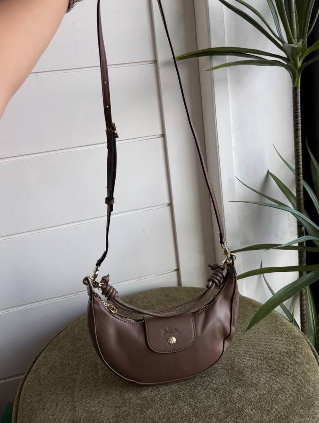 L-O-N-G-C-H-A-M-P Le Pliage Xtra Shoulder Bag M – Master Quality Women Bag (Coffee)