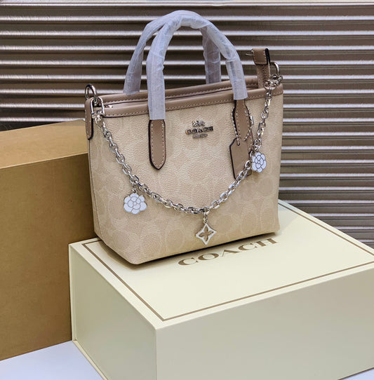 C-O-A-C-H City Mini Women Bag – New Design Official Model (Cream Beige)