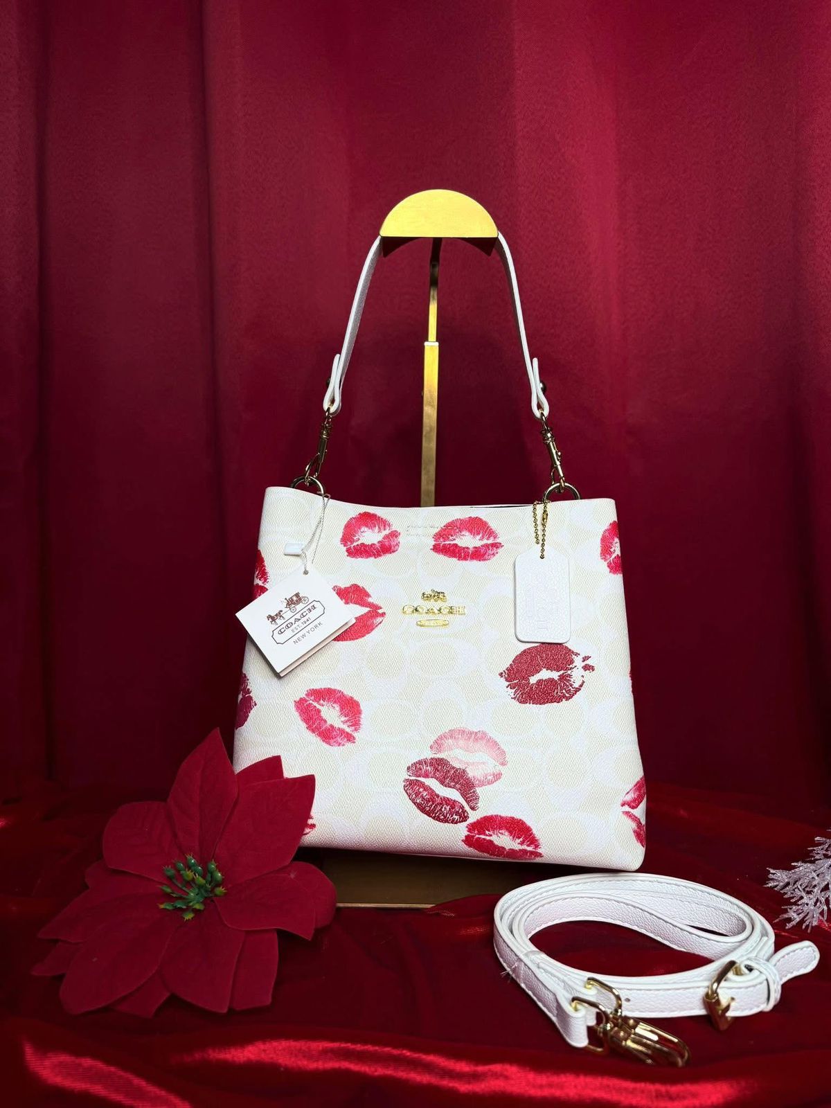 C-O-A-C-H BUCKET DESIGNER – Women Bag (White Design B)