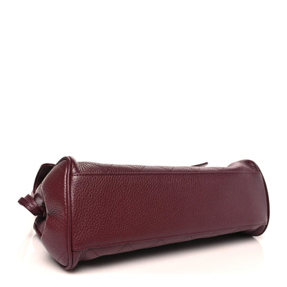 C-H-A-N-E-L Grained Calfskin Stitched Urban Essentials Shopping Bag | Gold Hardware | Luxury Women Bag (Maroon)