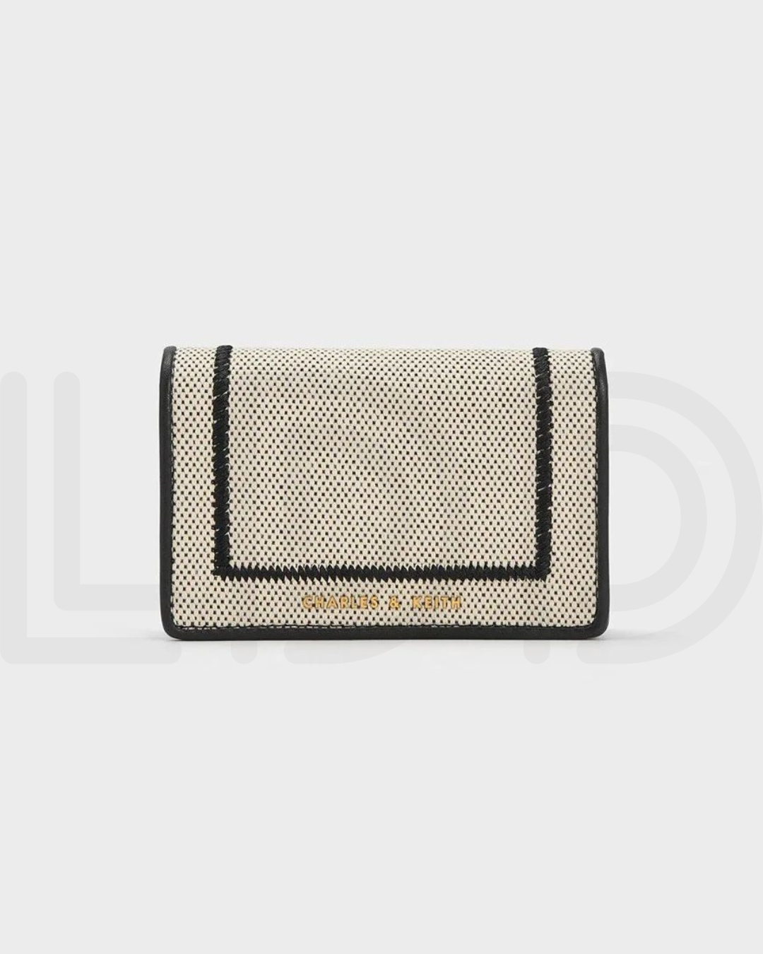 C-H-A-R-L-E-S & K-E-I-T-H Astra Contrast Trim Wallet – Compact Luxe Women Wallet (White)