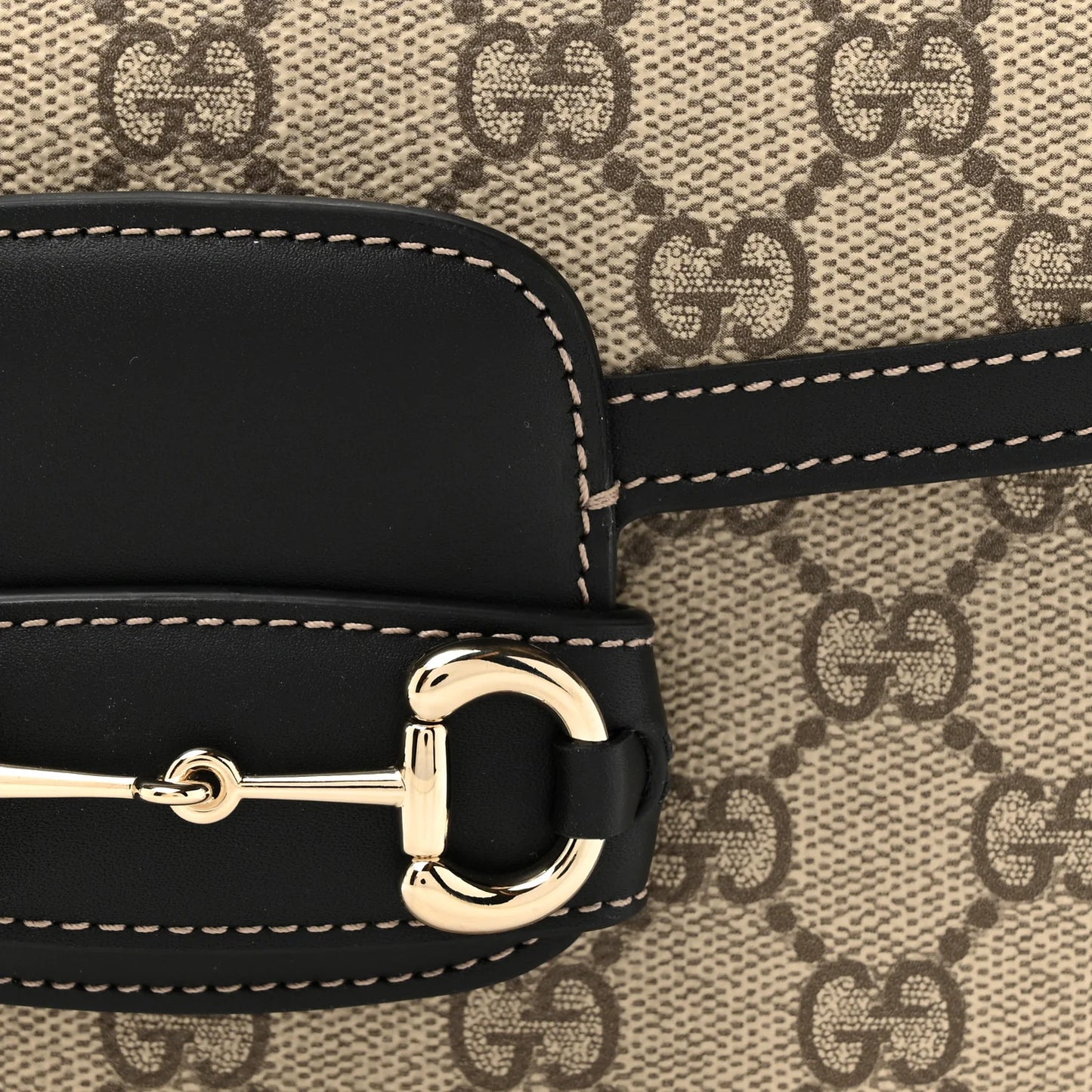 G-U-C-C-I Horsebit 1955 Soft Small Shoulder Women Bag – Supreme Monogram Edition (Black)