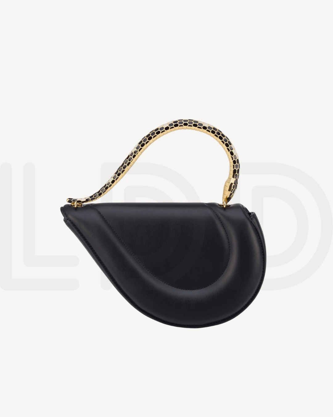 B-V-L-G-A-R-I Serpenti Cuore 1968 Top Handle – Iconic Luxe Women Bag (Black)