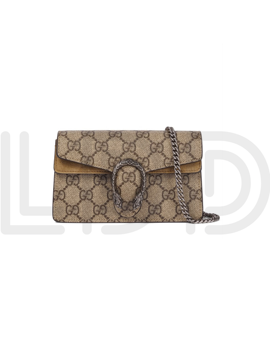 G-U-C-C-I Dionysus GG Supreme Mini Crossbody Bag – Signature Luxe Women Bag (Brown)