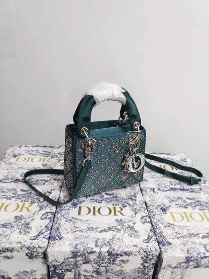 Christian Dior Lady Dior Mini – Luxury Women Bag (Green)