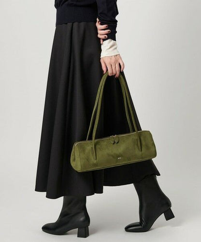J-W P-E-I Nova Shoulder Bag – Premium Faux Suede Women Shoulder Bag (Olive/Forest Green)