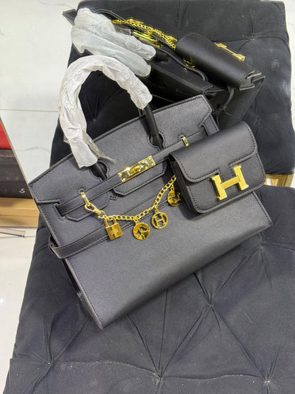 H-E-R-M-E-S Luxury Women Bag – Master Series (Black)