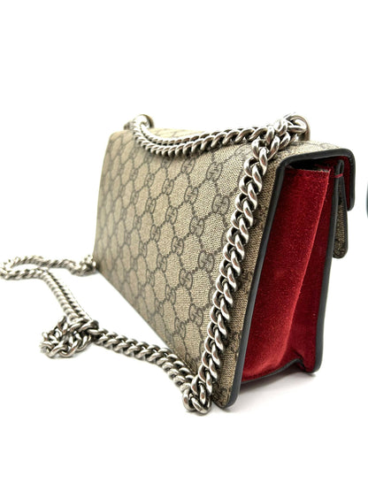 G-U-C-C-I Dionysus GG Supreme Mini Crossbody Bag – Signature Luxe Women Bag (Red))