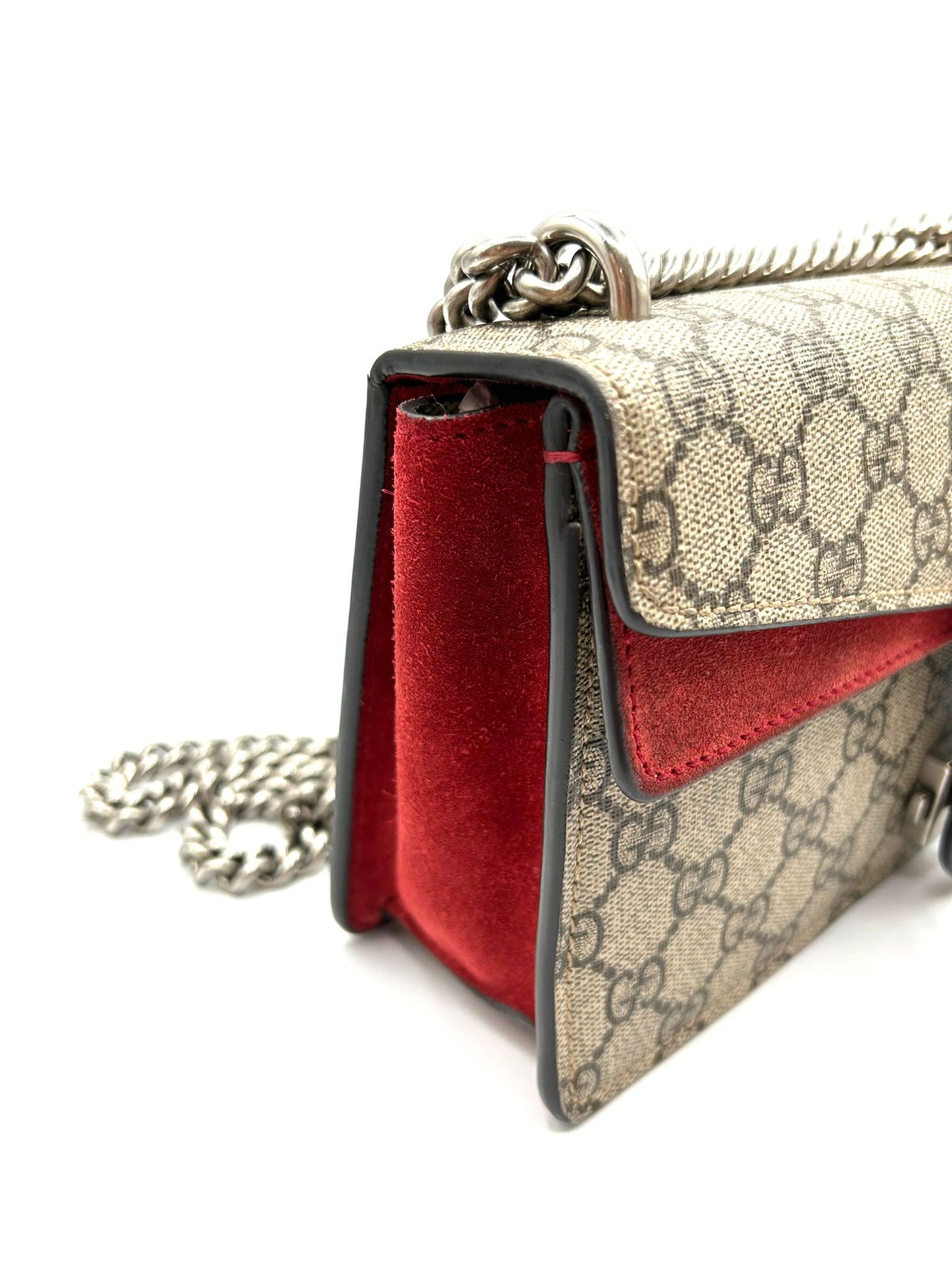 G-U-C-C-I Dionysus GG Supreme Mini Crossbody Bag – Signature Luxe Women Bag (Red))