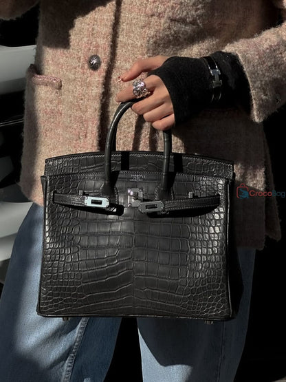 H-E-R-M-È-S Himalayan Birkin – Iconic Luxe Women Bag (Black)