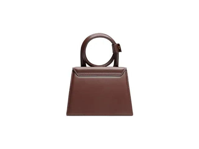 J-A-C-Q-U-E-M-U-S Le Grand Chiquito Tote – Luxe Mini Statement Women Bag (Brown-1)