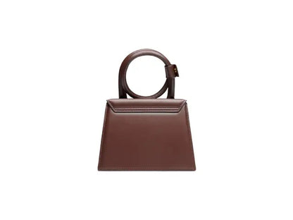 J-A-C-Q-U-E-M-U-S Le Grand Chiquito Tote – Luxe Mini Statement Women Bag (Brown-1)