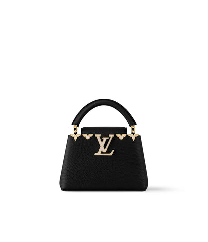 L-O-U-I-S V-U-I-T-T-O-N Capucines BB – Signature Luxe Women Bag (Black)