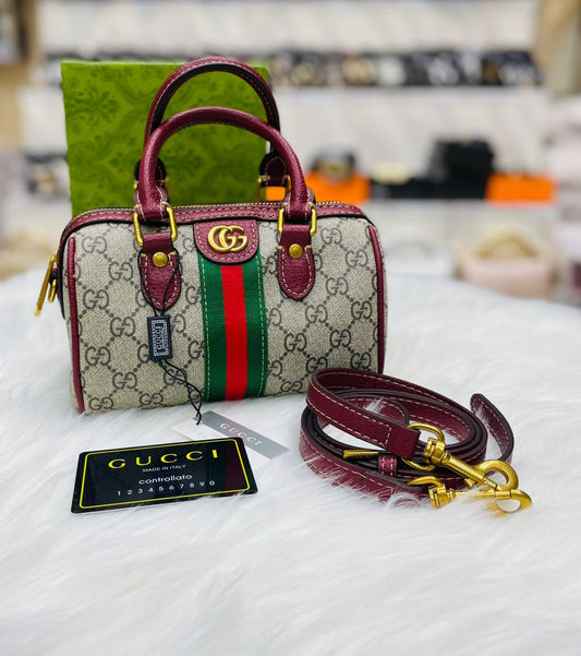 G-U-C-C-I MASTER QUALITY DESIGNER – Women Bag (Maroon)