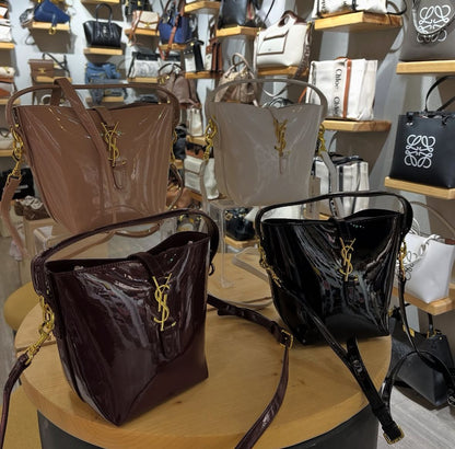 YSL Saint Laurent – Le 37 Bucket Bag (Beige)