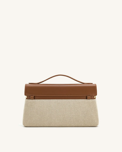 JW PEI WOMEN’S THEA TOP HANDLE BAG – Women Bag (Off White Brown)