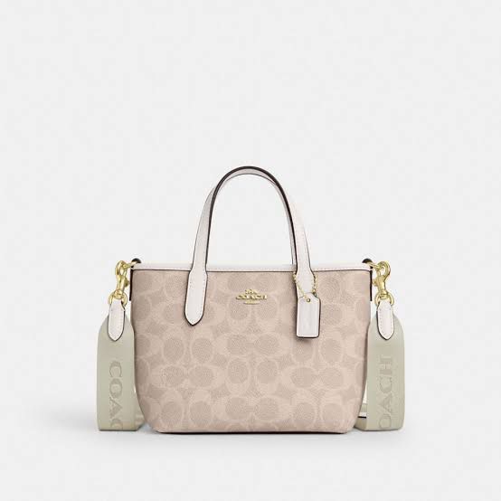 C-O-A-C-H City Mini Women Bag – New Design Official Model (Off White Pink)