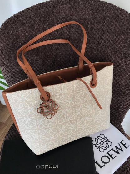 LOEWE Long Belt Tote Bag – Premium Master Quality Women Bag (Cream)