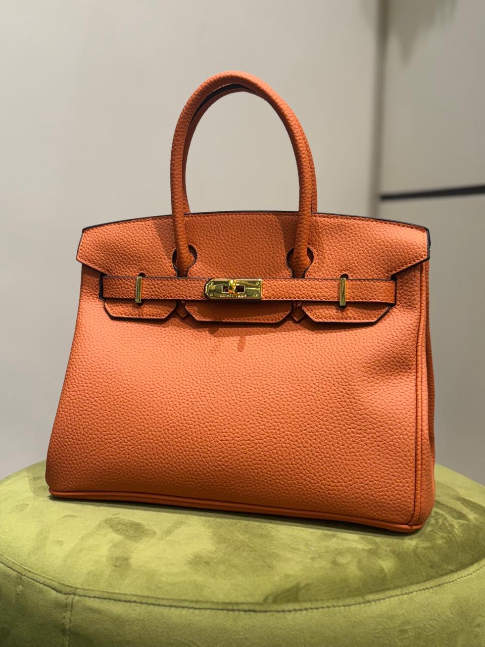 H-E-R-M-E-S B-I-R-K-I-N-S Luxury Structured Tote Women Bag – New Stock 2026 | (Orange)
