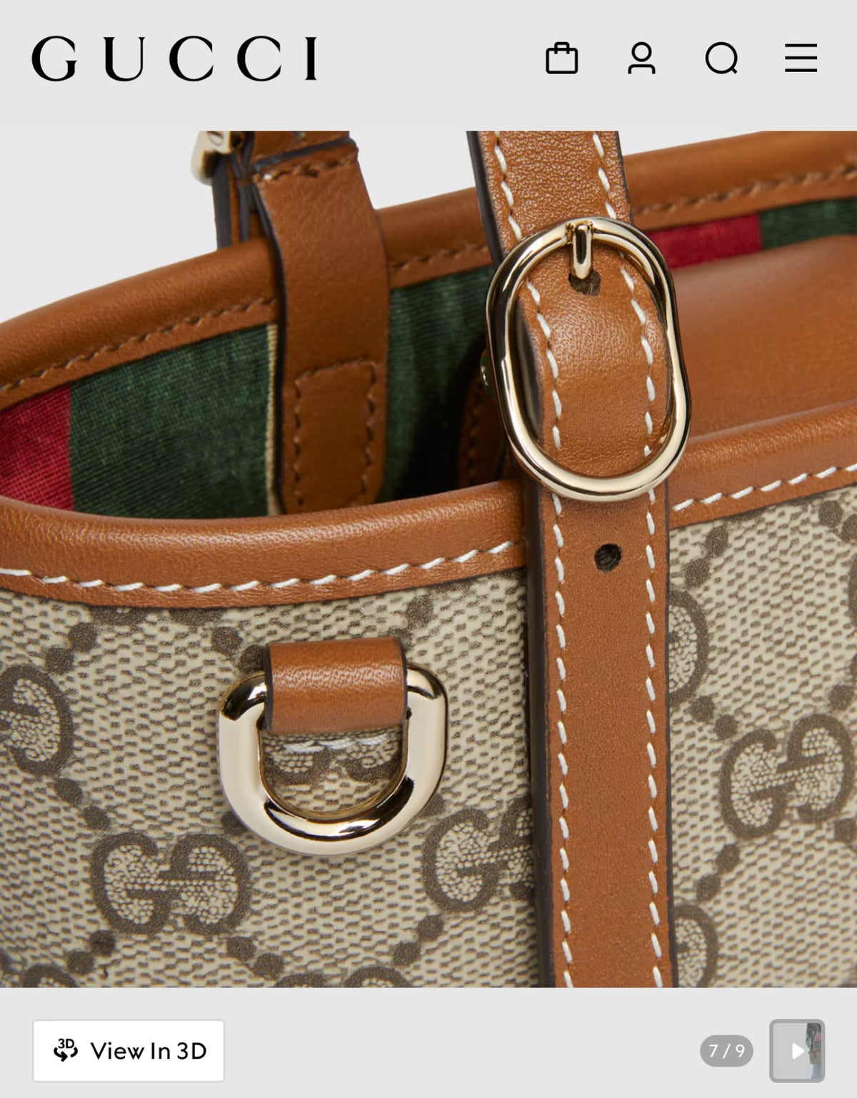G-U-C-C-I GG Emblem Mini Bag – Luxury Women Bag (Mustard Brown)
