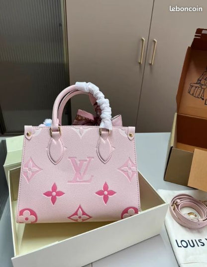 LOUIS VUITTON ONTHEGO PM (SMALL) – Women Bag (Pink)