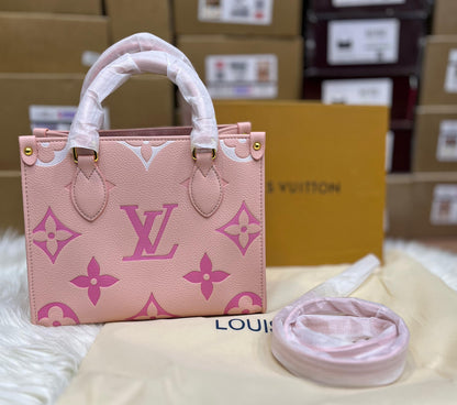 LOUIS VUITTON ONTHEGO PM (SMALL) – Women Bag (Pink)