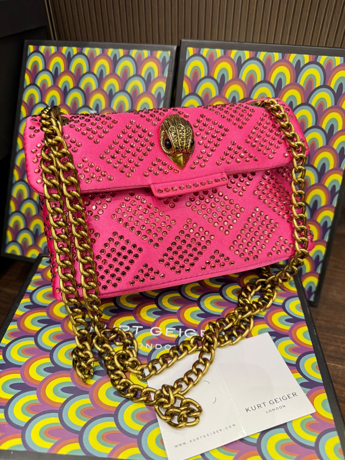 K-U-R-T G-E-I-G-E-R L-O-N-D-O-N SMALL KENSINGTON BAG – MASTER QUALITY WOMEN BAG | Pink