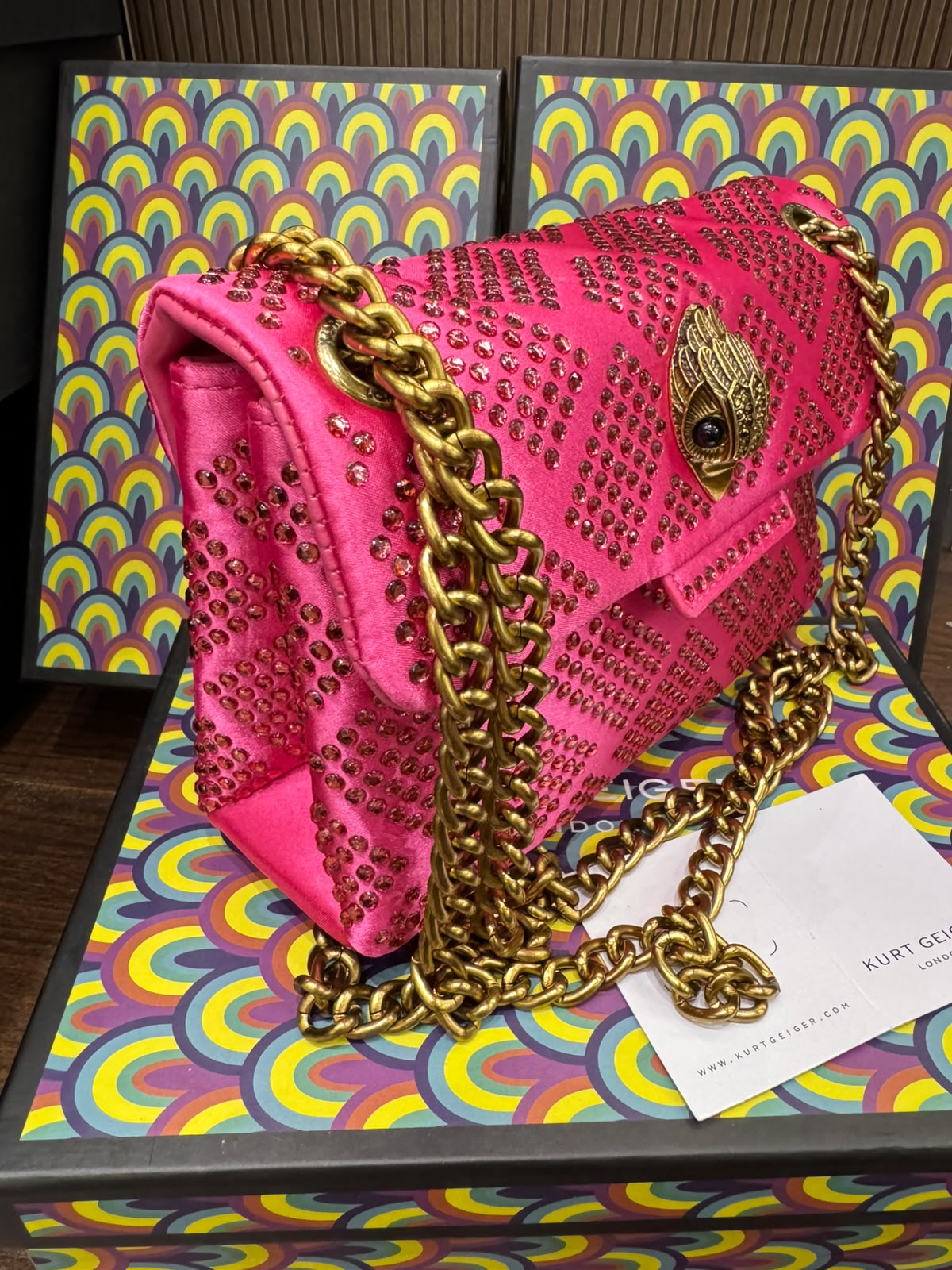 K-U-R-T G-E-I-G-E-R L-O-N-D-O-N SMALL KENSINGTON BAG – MASTER QUALITY WOMEN BAG | Pink