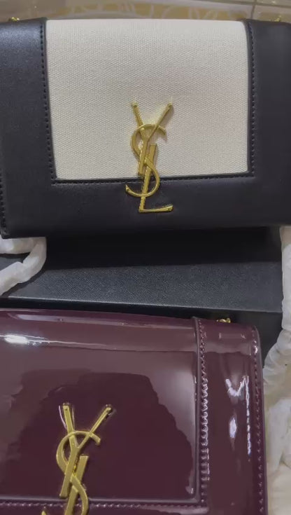 Saint Laurent Kate Small YSL Crossbody Bag  (Black 2)