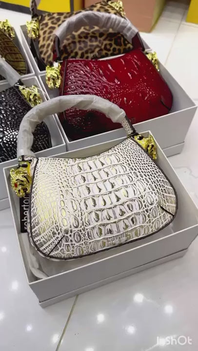 ROBERTO CAVALLI – PREMIUM CROSSBODY BAG (Silver Black)
