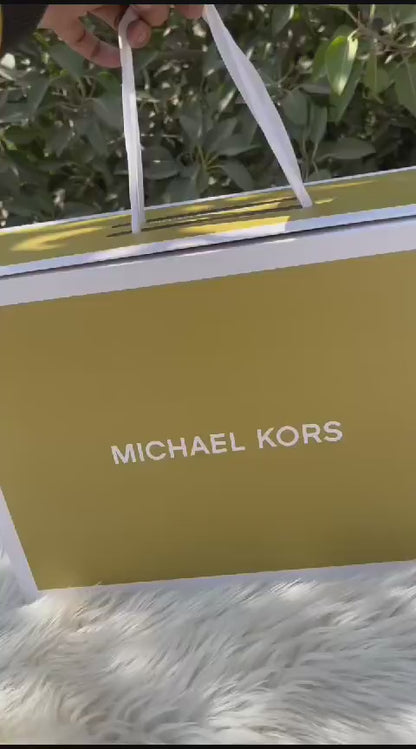 Michael Kors Women Handbag – Master Quality with Complete Branded Accessories (Brown+White)