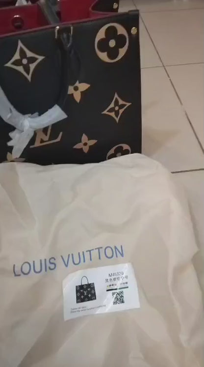 Louis Vuitton On The Go – Premium Quality, Official Model (Black/White)