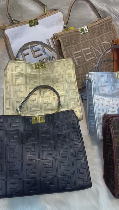 Fendi Tote Bag with Premium Features (silver)