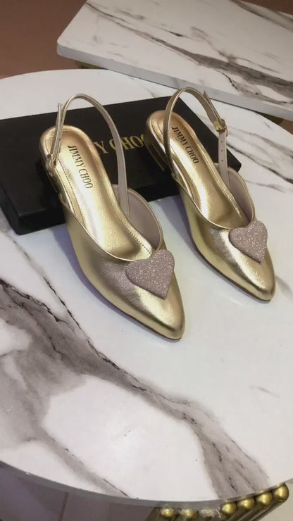 Jimmy Choo Pumps – Elegant Women's Shoes (Gold)