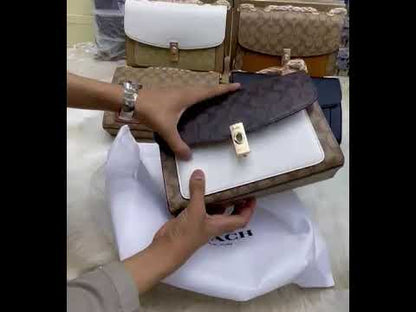 C-O-A-C-H Elegant Women Handbag – Luxury Edition with Full Brand Packaging (Brown-3)