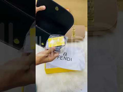 F-E-N-D-I Fendigraphy Wallet on Chain – Premium Quality Women Bag (Brown)