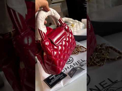 C-H-A-N-E-L KELLY MINI BAG SHINY AGED – Women Bag (Maroon)
